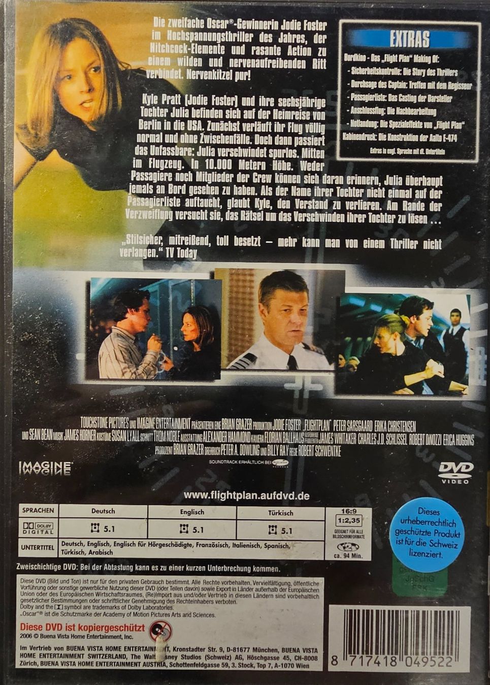 Alle DVDs: Flightplan - Ohne jede Spur – Gebraucht aus Wahlen b. Laufen von Cg10 1