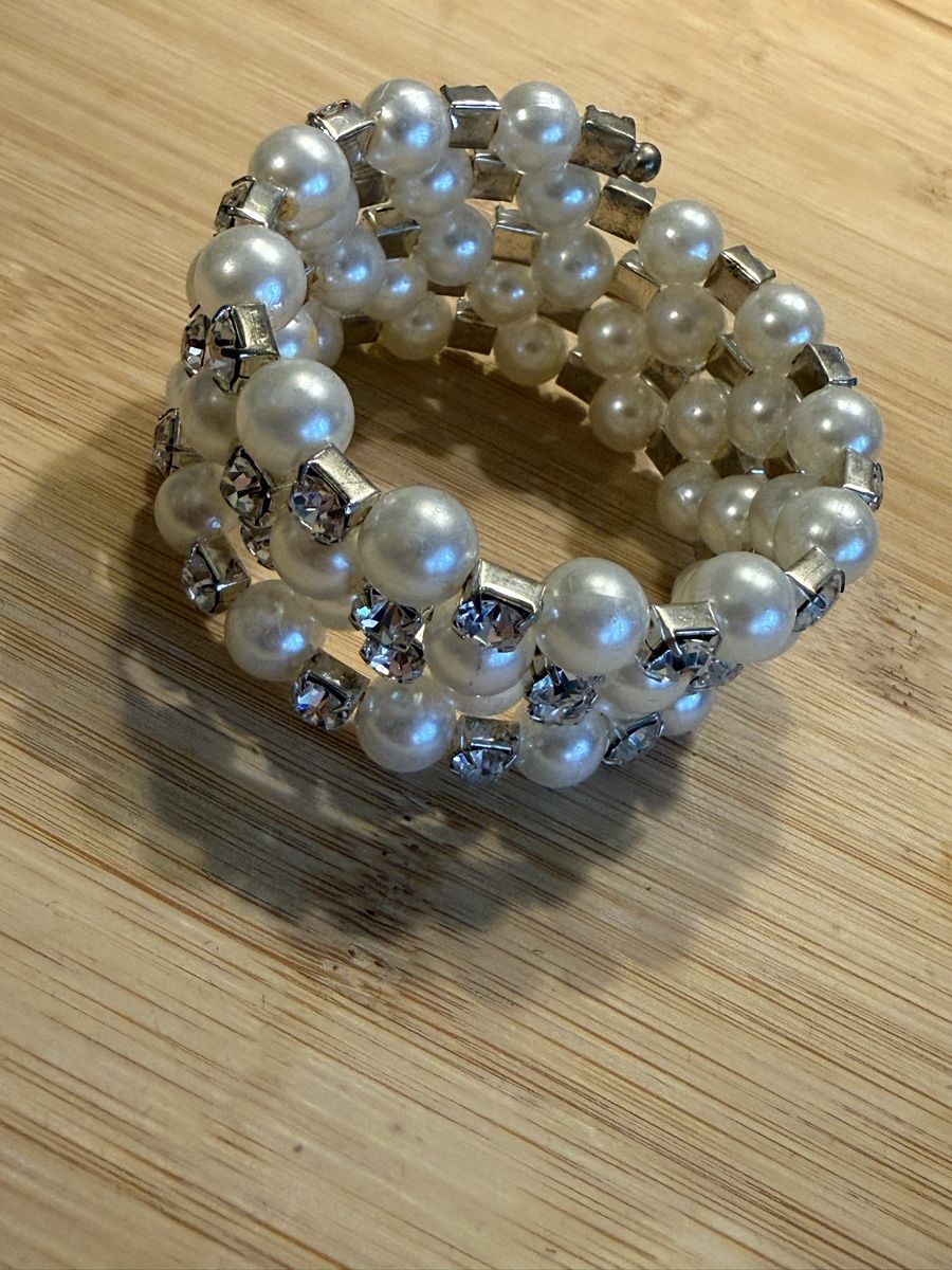 Bracciali & Braccialetti: Perl-Armband mit Steinchen, elegant – Usato da Basel venduto da zukk_ 2