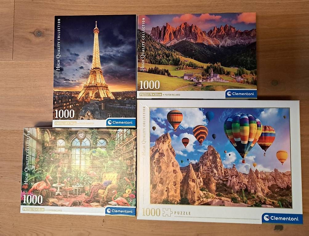 Clementoni Puzzle: 4 Stück Puzzle 1000 Teile Clementoni – Usato da Triesen venduto da Snowball82