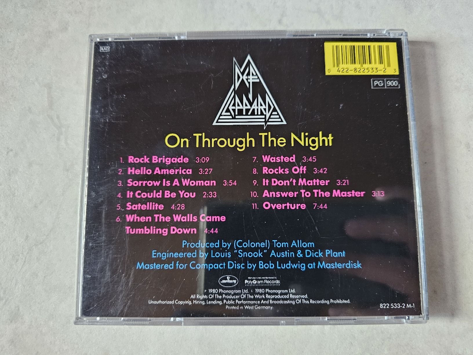 CD: Def Leppard  -  On Through The Night – Usato da Schneisingen venduto da backstore24 1