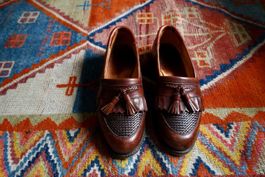 Allen Edmund’s - Leather Tassel Loafers - Men's Size 9