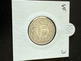 Swiss 1 franc 1914 Silver Coin