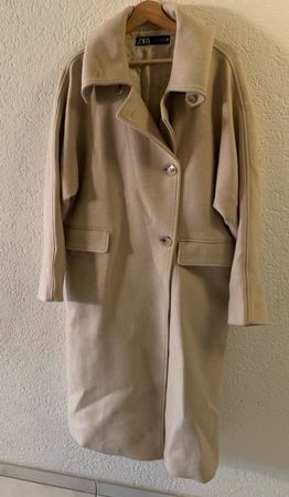 Oversize ZARA Mantel * Gr. XS, Beige * Perfekt für Winter
