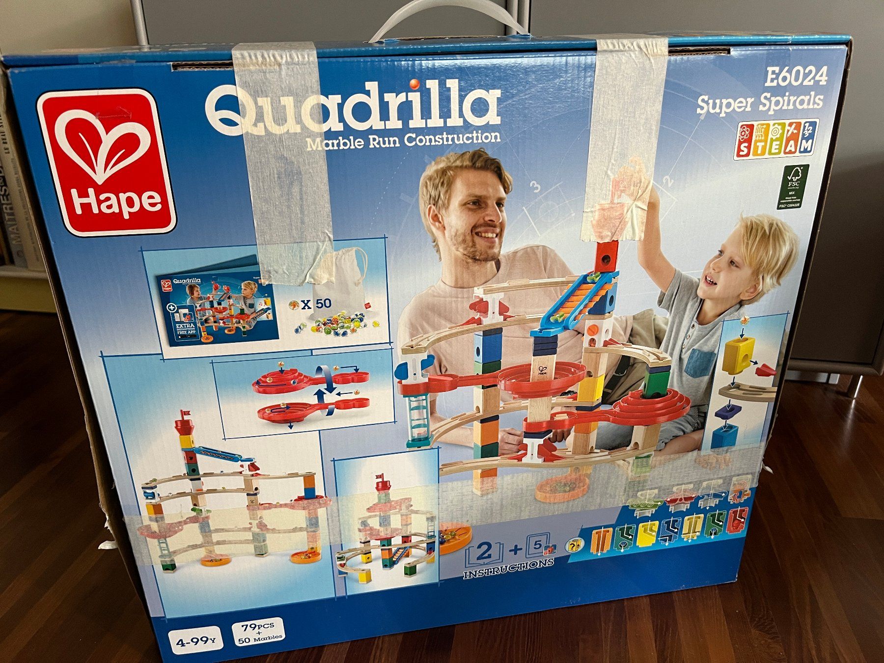 Hape Giochi: Kugelbahn Hape Quadrilla Super Spirals E6024 – Usato da Zürich venduto da khokle 2