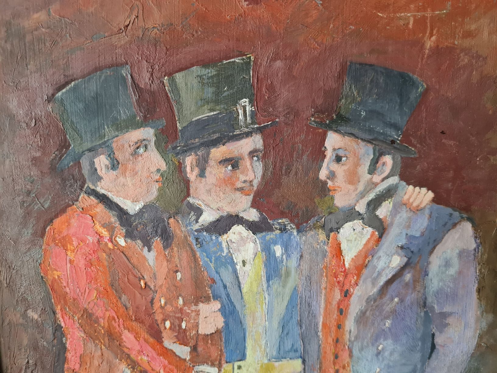 Dipinti: Original Gemälde - Three Gentlemen – Usato da Maur venduto da Tashi010 2