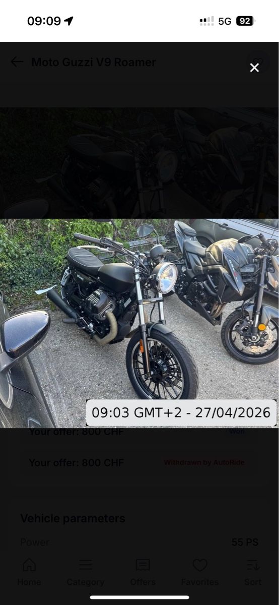 Moto Guzzi Strada: Moto Guzzi V9 Roamer – Usato da Niederweningen venduto da Pyku86