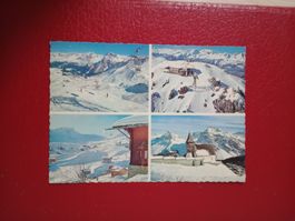Arosa Graubünden Winter mit Skigebiet mehrbildrig