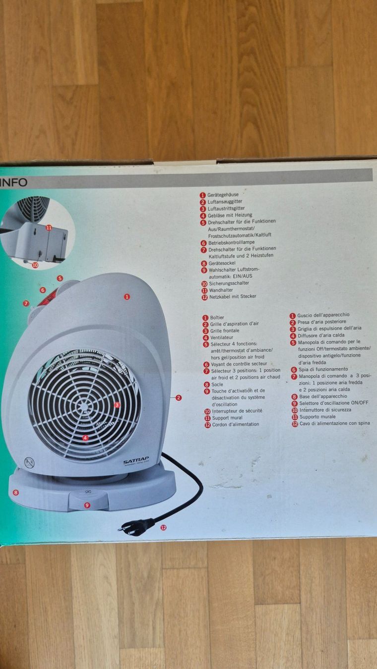 Radiatori: Satrap Heizlüfter / Kühler – Usato da Wohlen AG venduto da MarleneE01 7