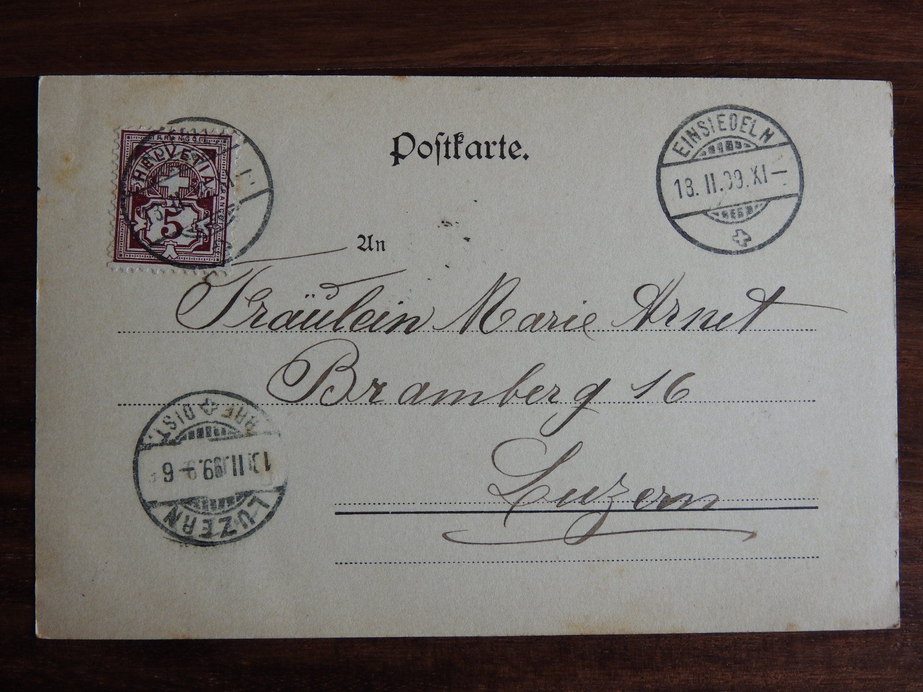 Cartoline postali: Einsiedeln, schöne AK – Usato da Rain venduto da 999-800-K 1