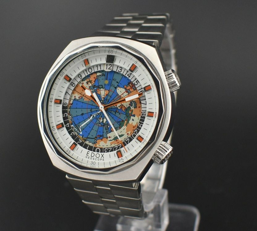 Edox worldtimer best sale