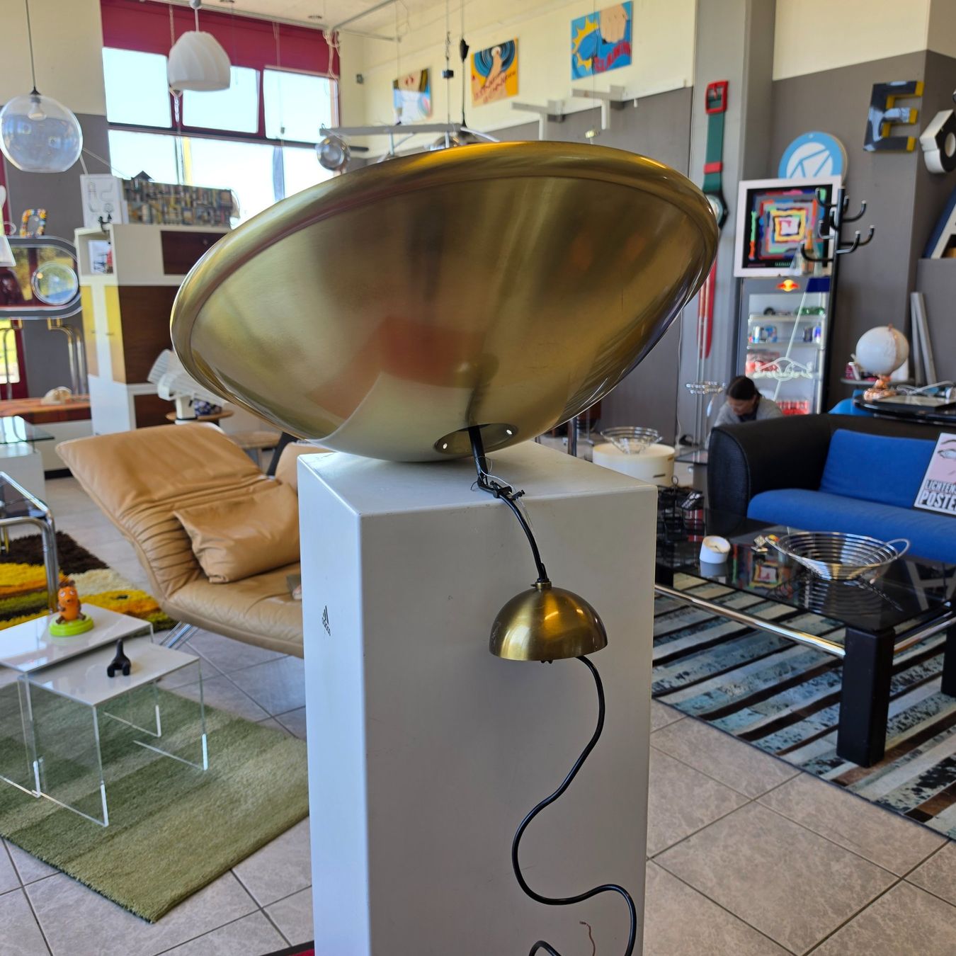 Lampadari & plafoniere: Vintage Ceiling Lamp, Brass, MCN Messing Hängelampe Leuchte – Usato da Nottwil venduto da Wondewa-Shop 6