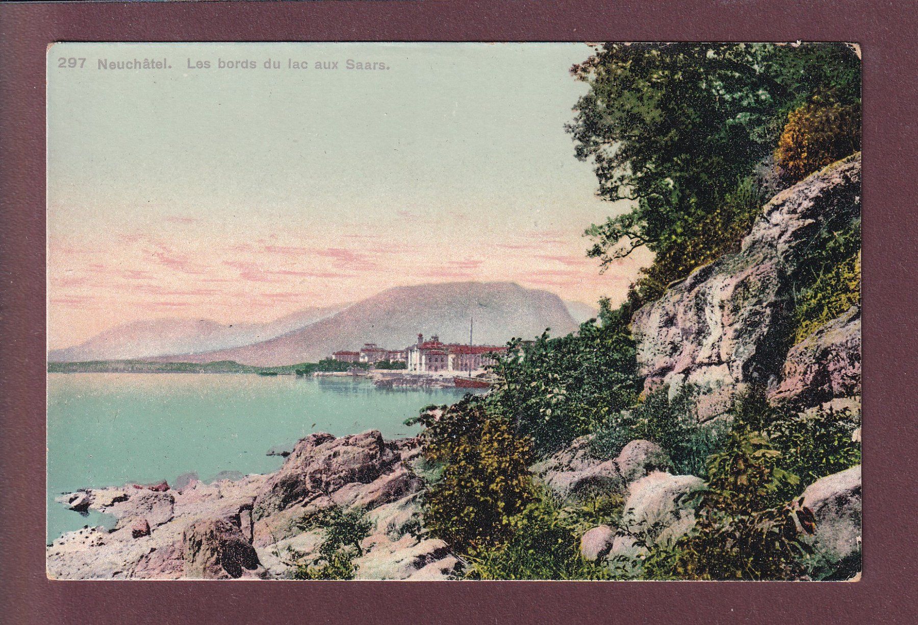 Ansichtskarten: NEUCHÂTEL - Bord du Lac aux Saars – Gebraucht aus Pully von nicecards
