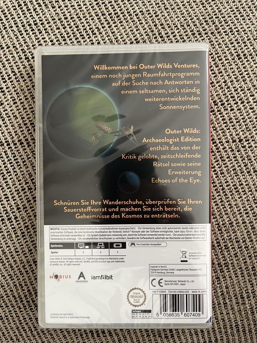 Jeux: Switch Outer Wilds Archaeologist Edition neuf – Neuf avec emballage d'origine à Vevey par Antoine9 1