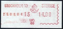 Schweden Frama-SFS Stockholm 1984 **