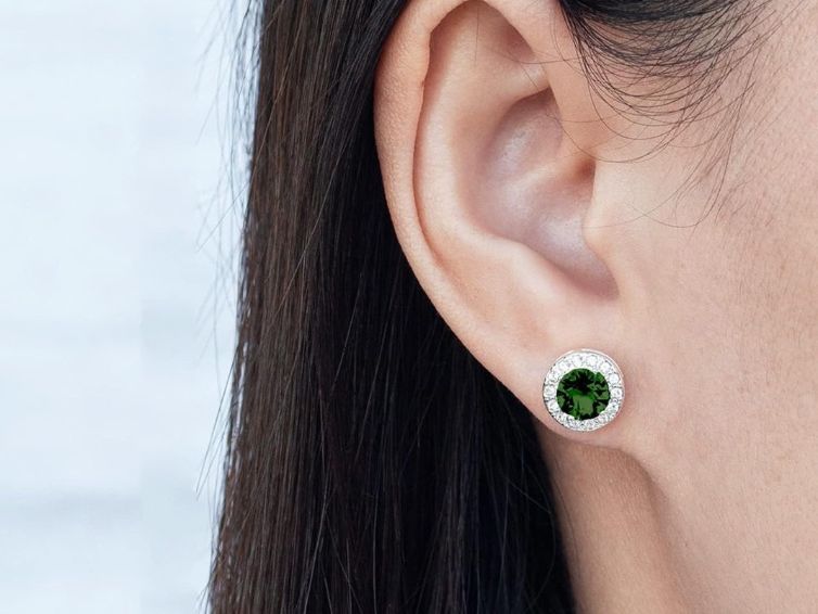 Sonstiger Schmuck: Set Sterling Silver 925 LadyDi ring & earrings Green – Neu und originalverpackt aus Frauenfeld von Vanityroom 3