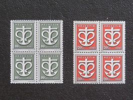 Viererblöcke "Kriegsgeschädigte" 1948