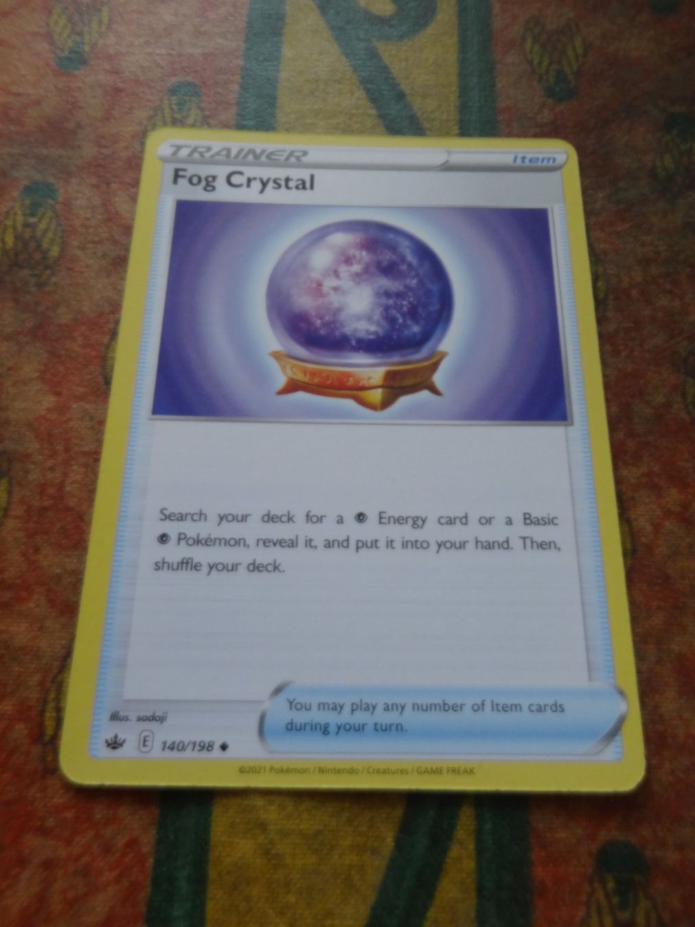 Pokémon Carte collezionabili: POKEMON  Fog Crystal  E  140/198  TRAINER  2021 – Usato da Romanel-sur-Lausanne venduto da Swift13