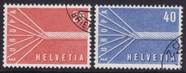 Satz SBK-Nr. 332-333 (Europa 1957) gestempelt