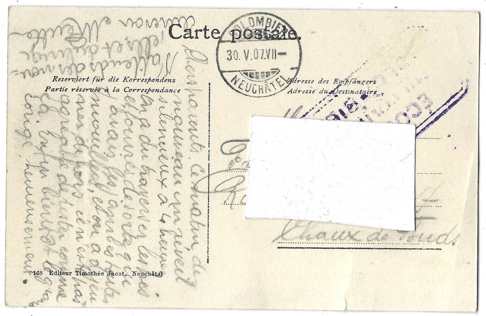 Cartoline postali: Armée Suisse : Préparation du "Spatz" et de la Soupe – Usato da Bütschwil venduto da Jackson1A 1