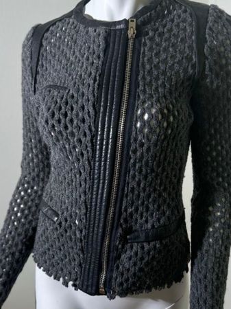 IRO Paris | Blaser | Wolle /Leder |  Jacket Gr. 38