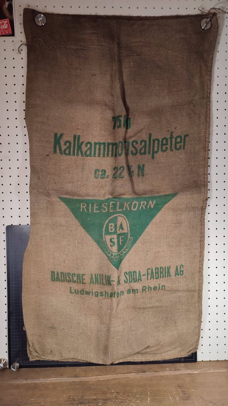 Tessuti: Wunderschöner alter Jutesack Nr 8 Kalkammonsalpeter – Usato da Gelterkinden venduto da MYSTOREFORYOU4460 3