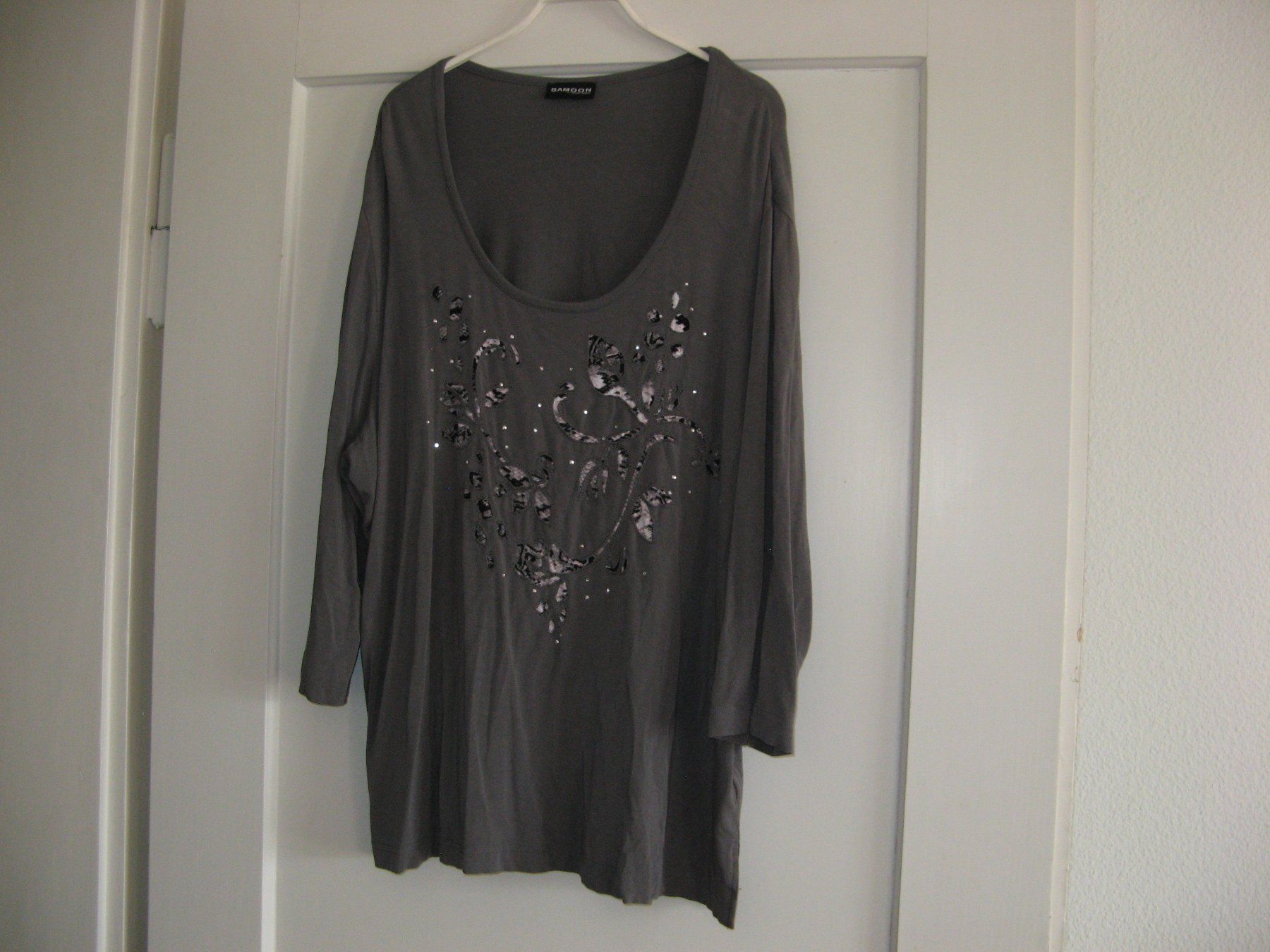 Gerry Weber T-Shirts: Shirt, Bluse in grau von Samoon, Gr. 48 – Gebraucht aus Zürich von