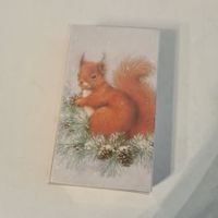 Geschenk Streichhölzer Eichhörnchen Winterzeit, Neu!