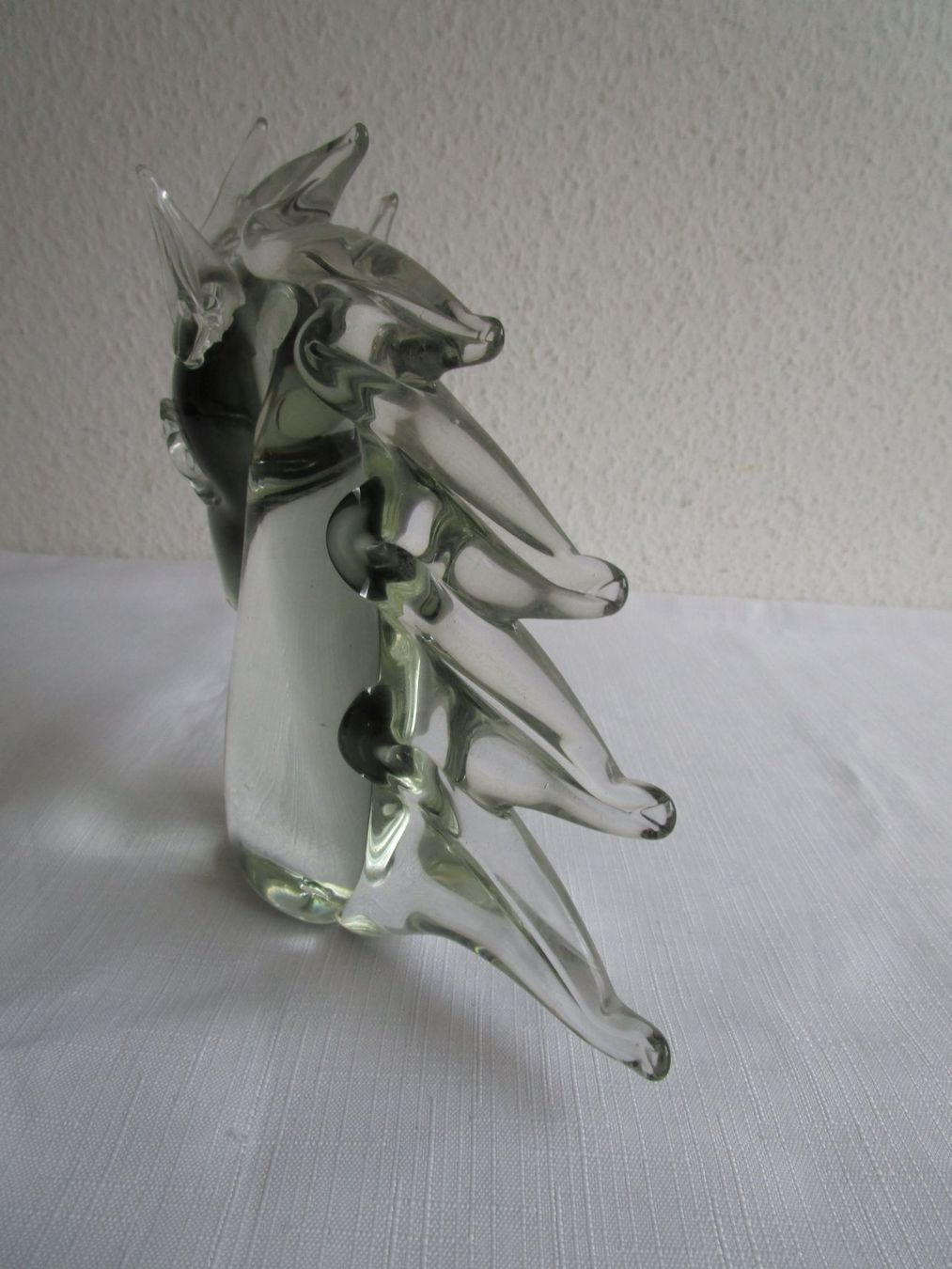 Murano Statuette: Anthrazitfarbener Pferdekopf aus Glas - Murano? – Usato da Binningen venduto da Oldfashion 4