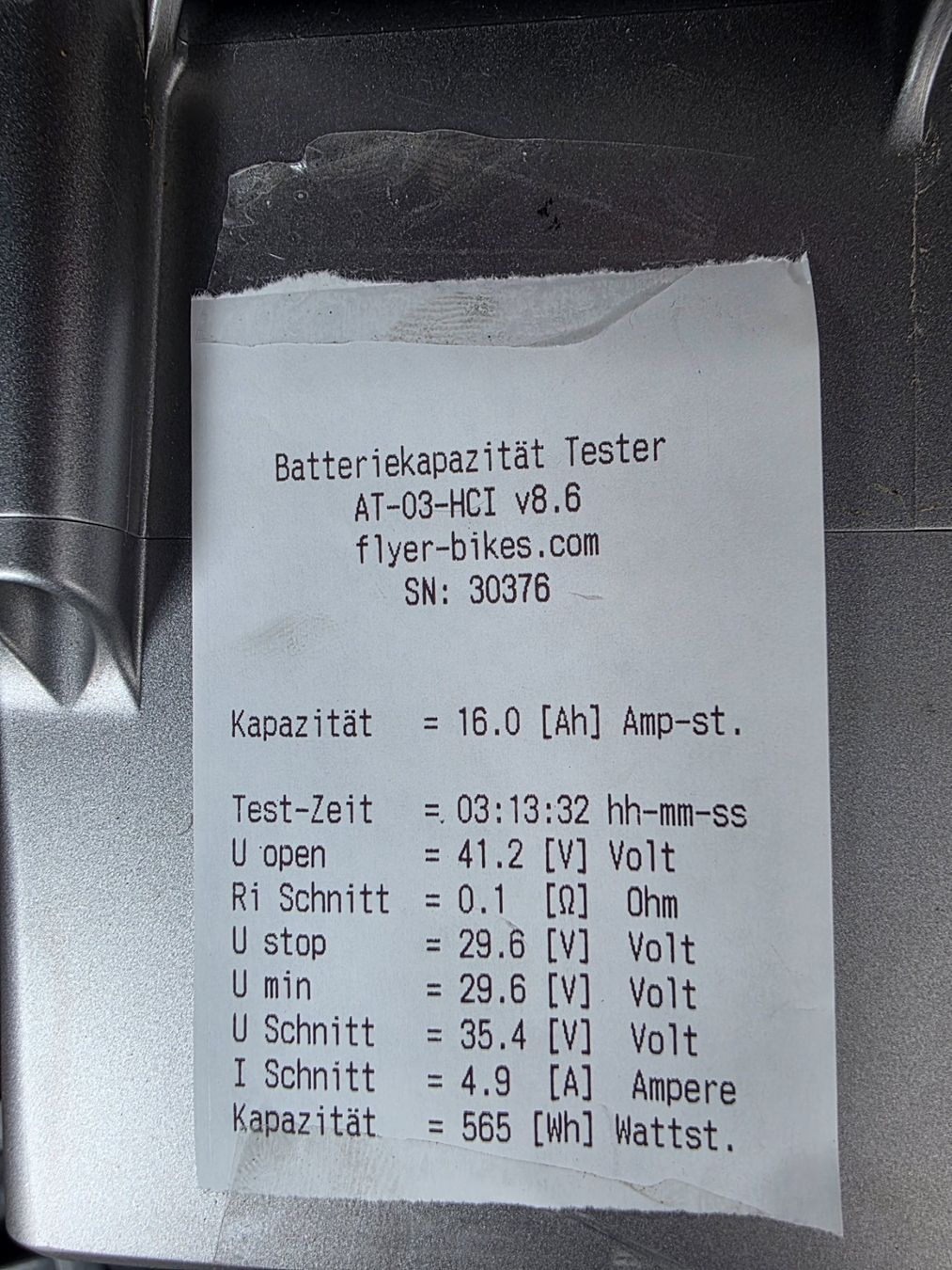 Flyer Batterie: Flyer - Akku Next Generation, 18 Ah, 648 Wh – Usato da Buchs SG venduto da MATGEOMAR 4