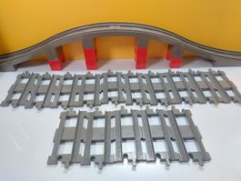 LEGO DUPLO Schienen- Set für Eisenbahn 1m Brücke+ 15 Geraden