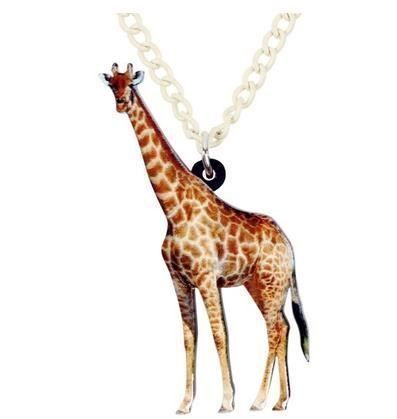 Ketten: ACRYL HALSKETTE GIRAFFE NEU – Neu und originalverpackt aus Bad Ragaz von Schtupsi