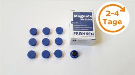 Magnete 10 Stück, 13 mm, blau