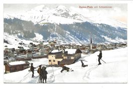 Davos-Platz (GR) Wintersport - Skifahren - Schiahörner  1919