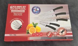 6-teiliges Messer-Set mit Antihaftbeschichtung & Sparschäler