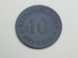 🇩🇪 Kriegsgeld 10 Pfennig Cassel 1917