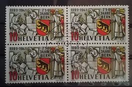 4255) 253, 750 Jahr Bern ET im 4-Block Kt. 25.-+
