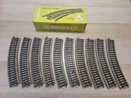Märklin 10 x 5100 gebogenes gleis M H0