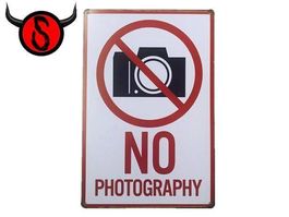 Blechschild - NO PHOTOGRAPHY