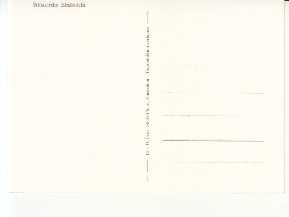 Cartoline postali: Einsiedeln ca. 1970 – Usato da Bürglen TG venduto da StampGraf 1