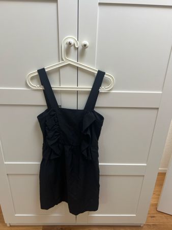 H&M Kleid schwarz mit Rüschen Grösse 34 guter Zustand
