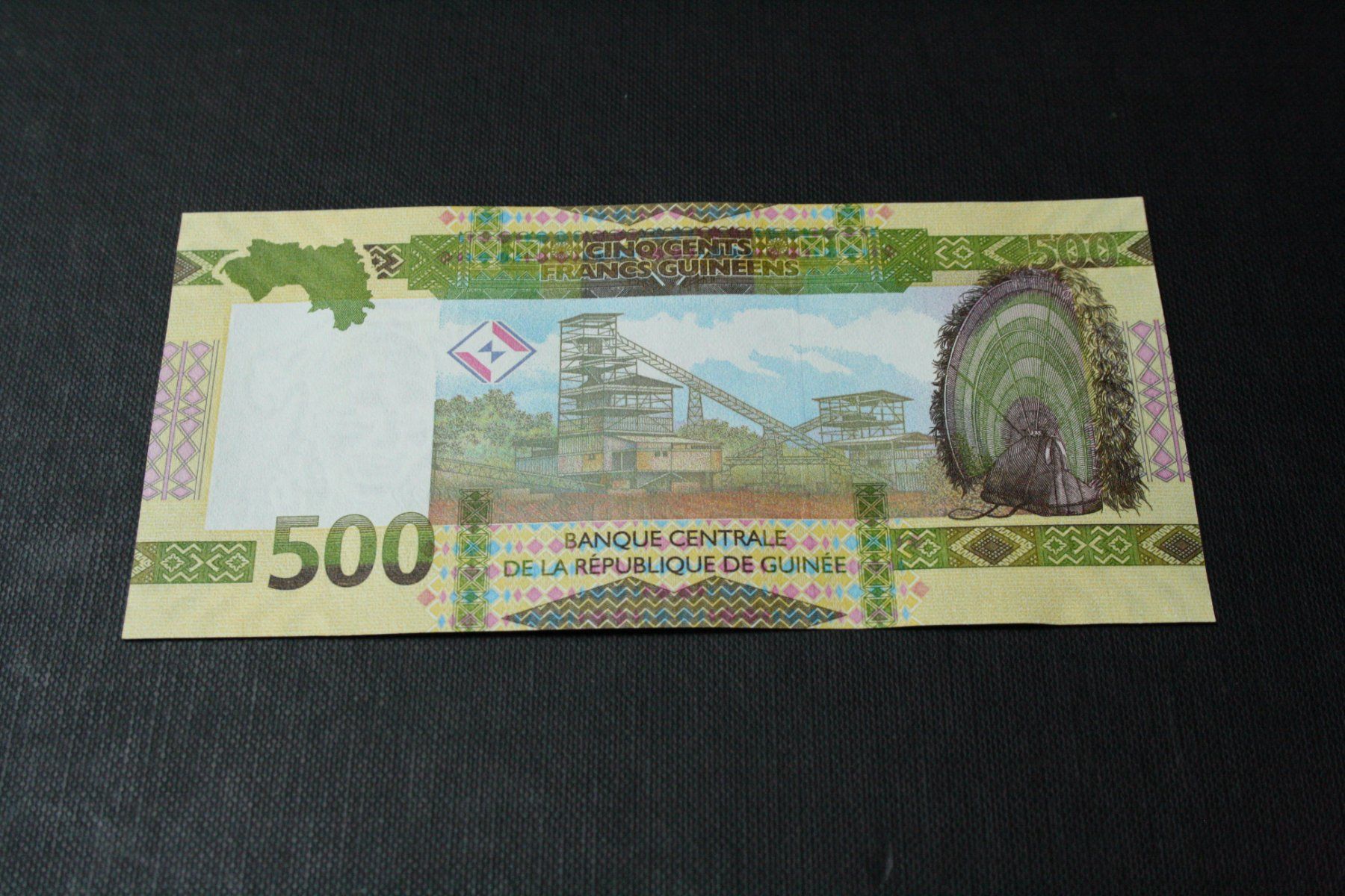 Banknoten: UNC Guinée 500 francs 2022 – Neu (gemäss Beschreibung) aus Cormondrèche von Hermes.monnaies 1