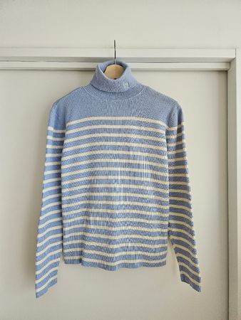 Ralph Lauren Turtleneck 💙🤍Longsleeve in size Large L
