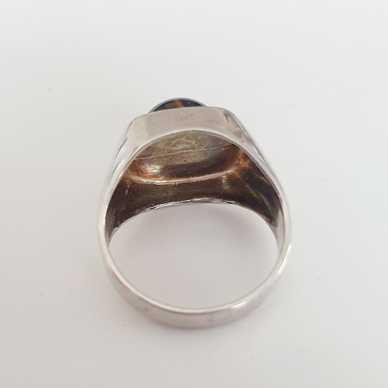 Anelli: Silberring 835 mit Tigerauge Edelstein, Grösse 15.9 mm – Usato da Kreuzlingen venduto da Wunderkiste123 8