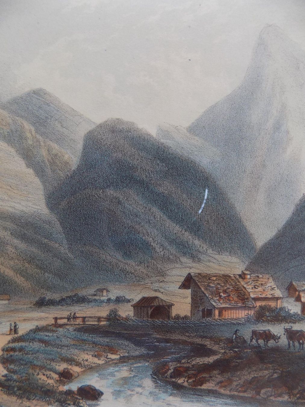 Incisioni: Vue de la Gemmi Kandersteg – Usato da Risch venduto da Rischli15 5