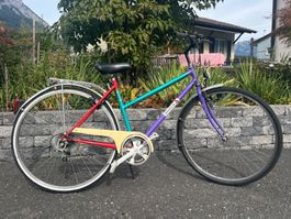 Vintage Velo Helvetia mehrfarbig