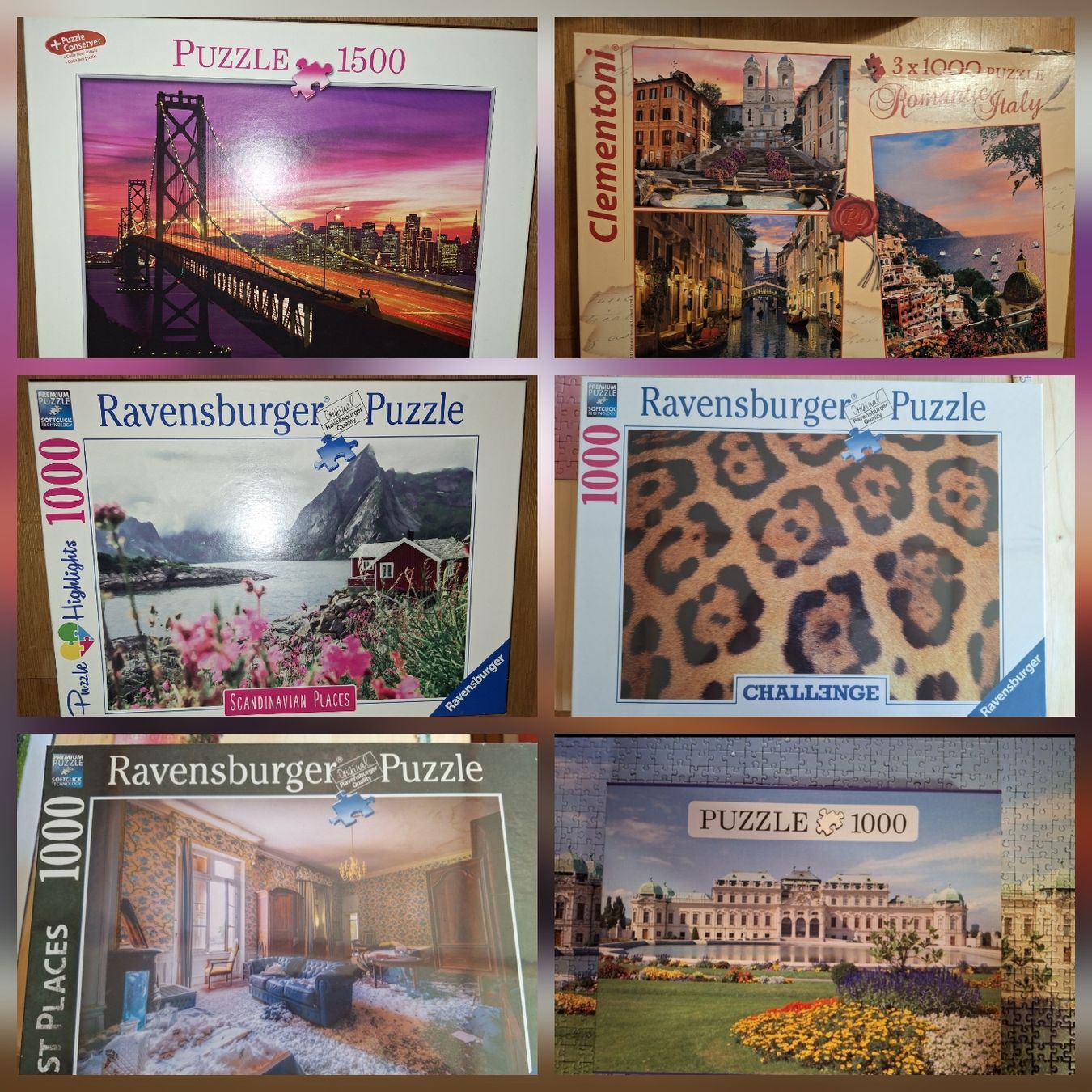 Puzzles: Diverse Puzzle 1000 - 1500 Teile, Stückpreis – Gebraucht aus Ringgenberg BE von sch_9bzk 1