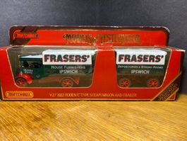 Foden C Type Dampflastwagen mit Anhänger 1922 Matchbox Y-27