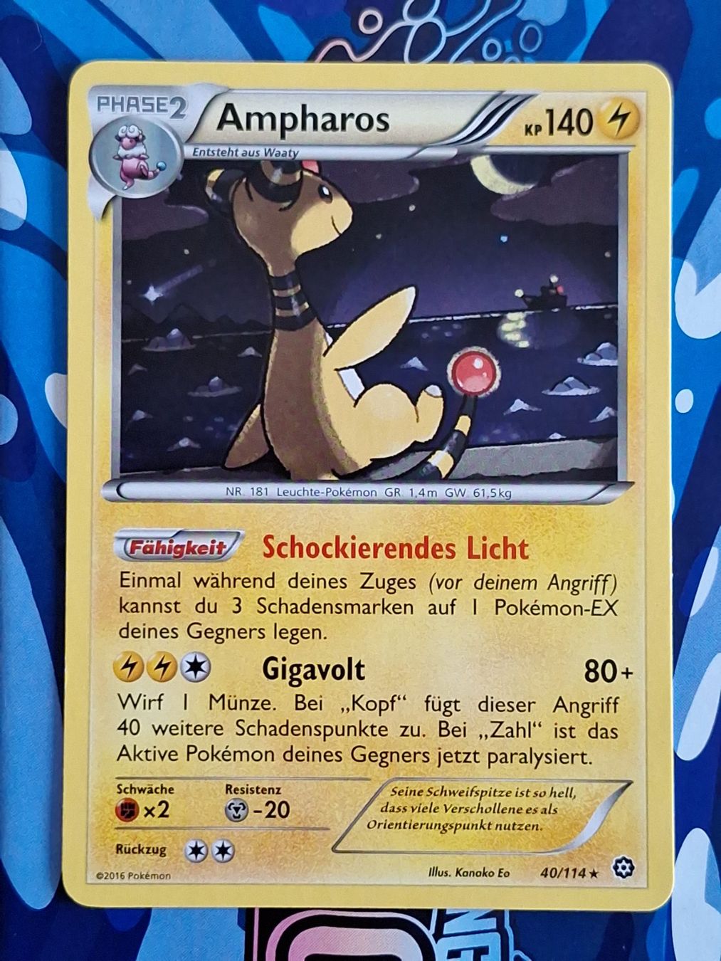 Pokémon Carte collezionabili: Ampharos - Steam Siege #Ord17 – Usato da Altstätten SG venduto da GGsGameshop