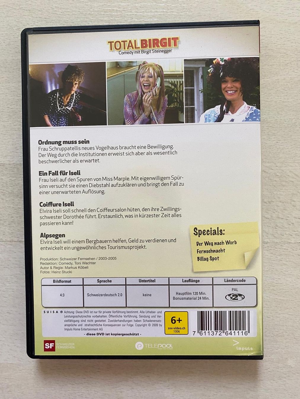 Tutti i DVDs: Dvd Total Birgit 2 Comedy mit Birgit Steinegger Dialekt 🇨🇭 – Usato da Seftigen venduto da Pascal33 1