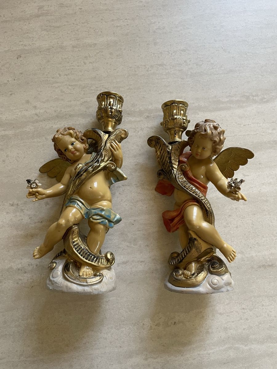 Portacandele: 2 Engel Kerzenständer made in Italy – Usato da Flawil venduto da Naphtali 2
